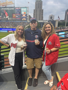 Felber team at a Guardians game