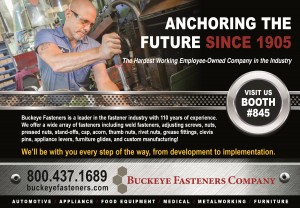 trade show ad example buckeye fasteners